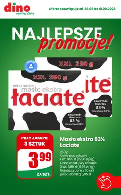 Dino - gazetka promocyjna Najlepsze promocje! od środy 26.08 do wtorku 01.09