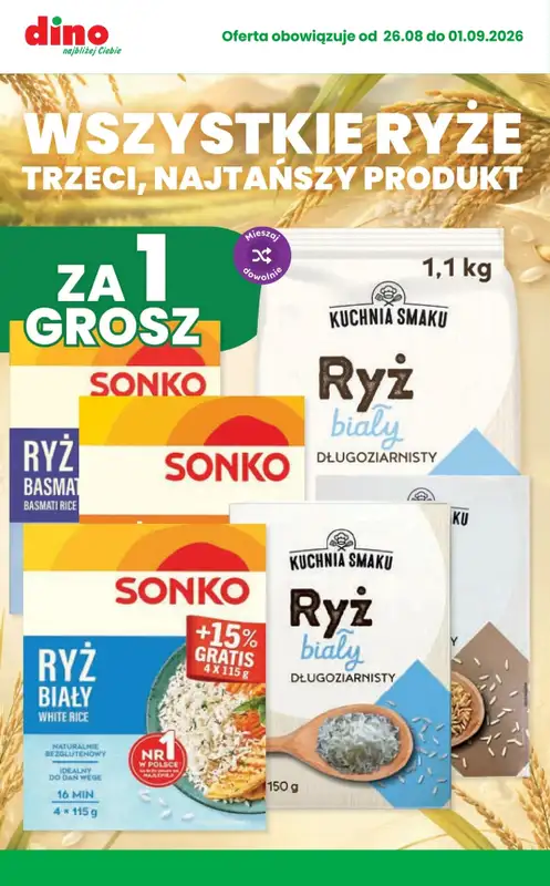 Dino - gazetka promocyjna Najlepsze promocje! od środy 26.08 do wtorku 01.09 - strona 3