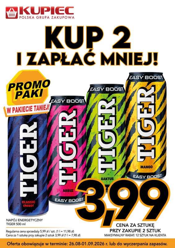 Kupiec - gazetka promocyjna Promopaki od środy 26.08 do wtorku 01.09 - strona 11