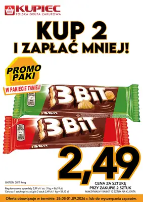 Kupiec - gazetka promocyjna Promopaki od środy 26.08 do wtorku 01.09 - strona 2