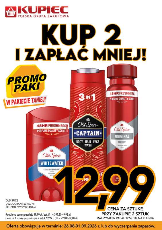 Kupiec - gazetka promocyjna Promopaki od środy 26.08 do wtorku 01.09 - strona 9
