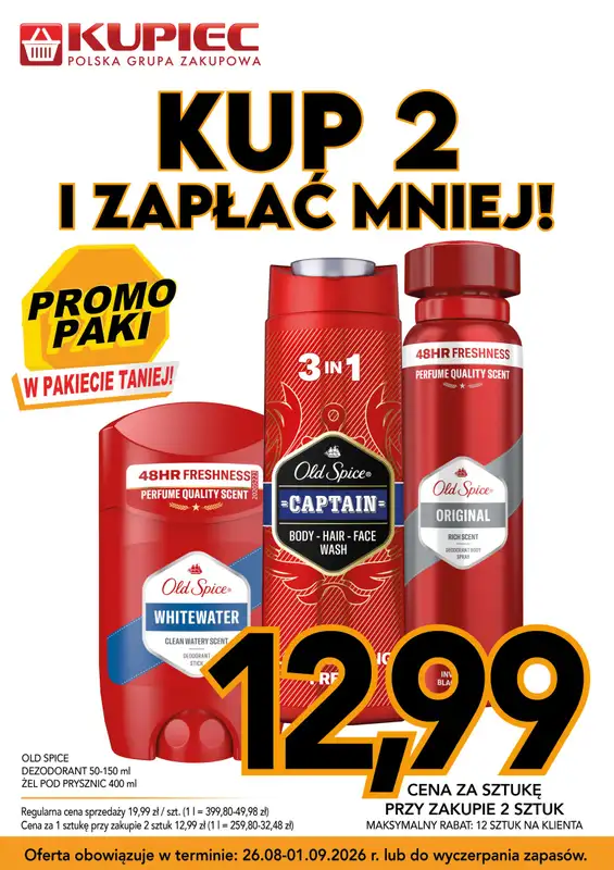 Kupiec - gazetka promocyjna Promopaki od środy 26.08 do wtorku 01.09 - strona 9