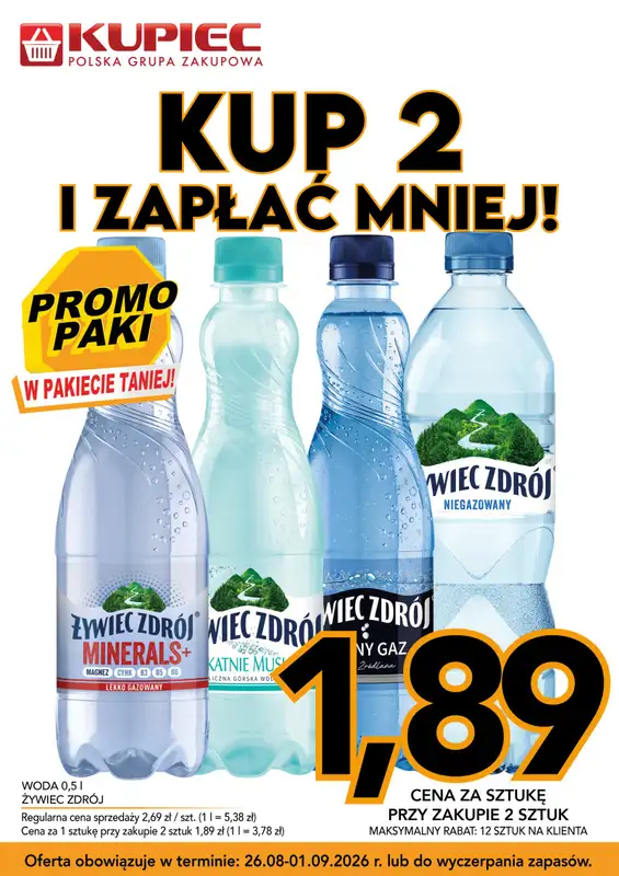 Kupiec - gazetka promocyjna Promopaki od środy 26.08 do wtorku 01.09 - strona 13