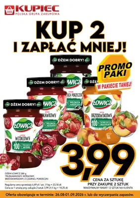 Kupiec - gazetka promocyjna Promopaki od środy 26.08 do wtorku 01.09 - strona 8