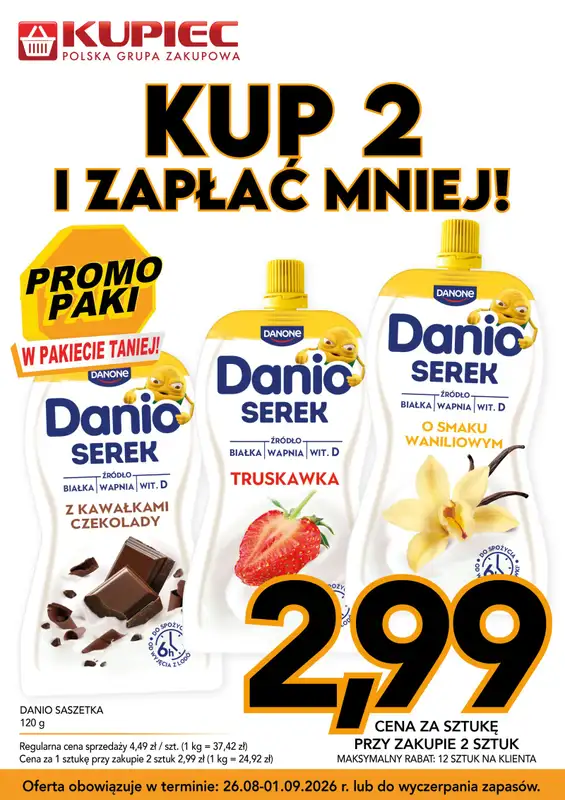 Kupiec - gazetka promocyjna Promopaki od środy 26.08 do wtorku 01.09 - strona 4