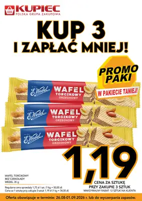 Kupiec - gazetka promocyjna Promopaki od środy 26.08 do wtorku 01.09 - strona 12