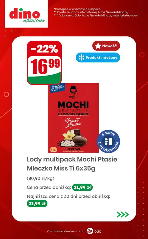 Dino - gazetka promocyjna Nowości w Dino!  