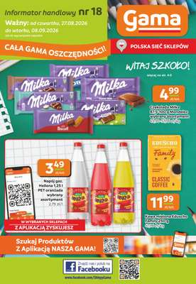 Gama - gazetka promocyjna Gazetka od czwartku 27.08 do wtorku 08.09