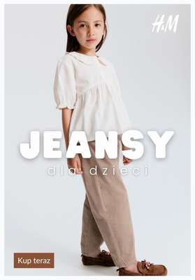 H&M - gazetka promocyjna Jeansy dla dzieci od 47,99 PLN od czwartku 27.08 