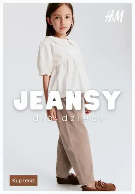H&M - gazetka promocyjna Jeansy dla dzieci od 47,99 PLN od czwartku 27.08 