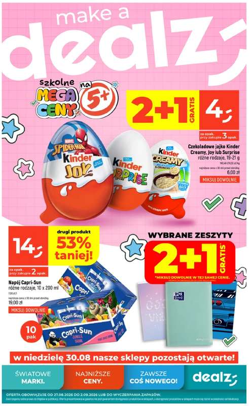 Dealz - gazetka promocyjna Make a Dealz! od czwartku 27.08 do środy 02.09