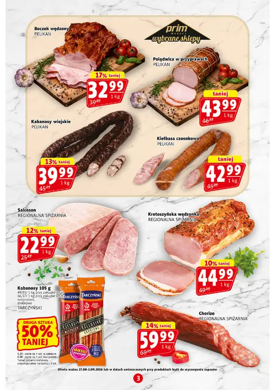 Prim Market - gazetka promocyjna Gazetka od czwartku 27.08 do środy 02.09 - strona 3