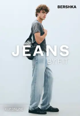 Bershka - gazetka promocyjna JEANS BY FIT - kolekcja męska od czwartku 27.08 