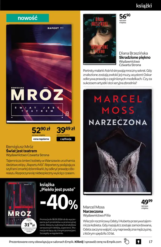 Empik - gazetka promocyjna Tom kultury: książki od środy 26.08 do wtorku 08.09 - strona 17