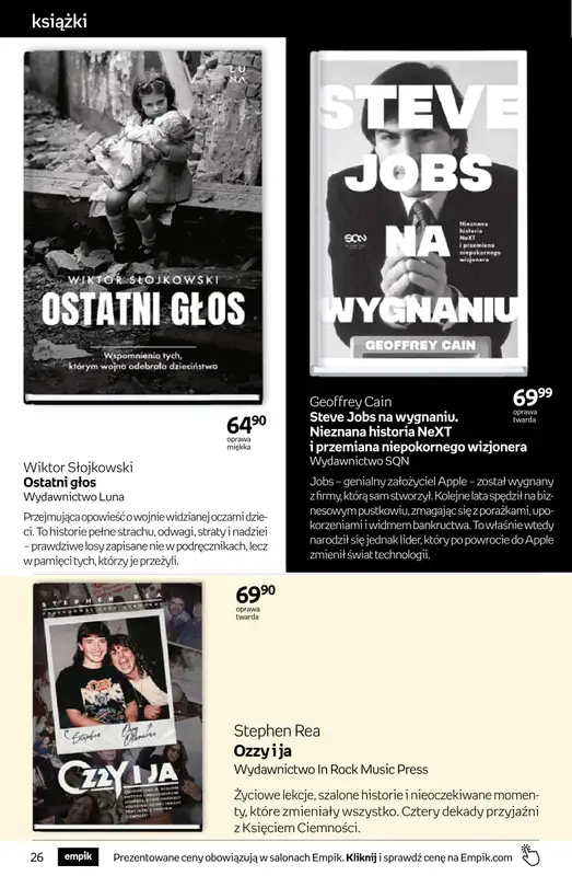 Empik - gazetka promocyjna Tom kultury: książki od środy 26.08 do wtorku 08.09 - strona 26