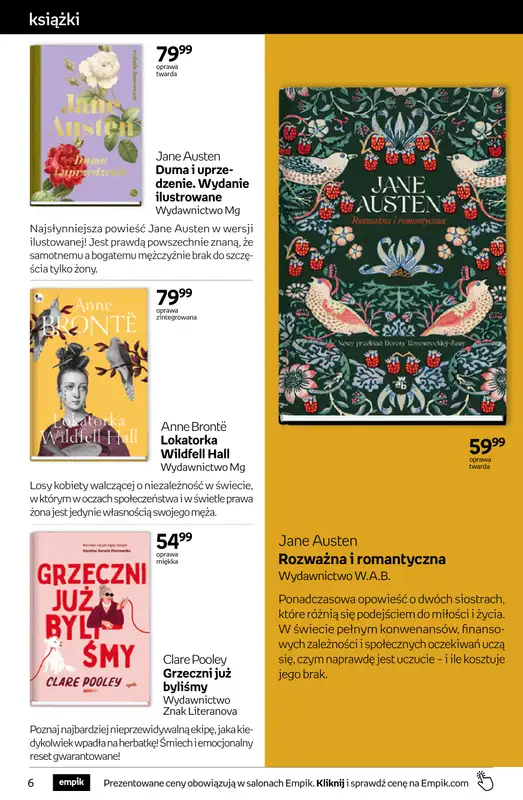 Empik - gazetka promocyjna Tom kultury: książki od środy 26.08 do wtorku 08.09 - strona 6