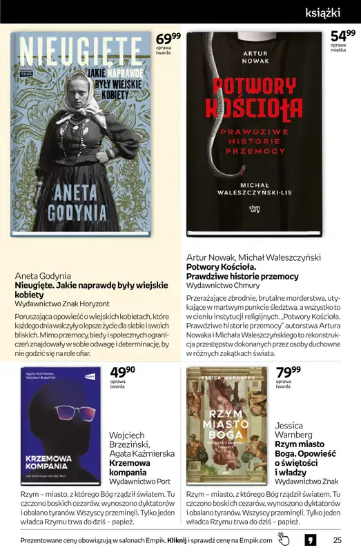 Empik - gazetka promocyjna Tom kultury: książki od środy 26.08 do wtorku 08.09 - strona 25