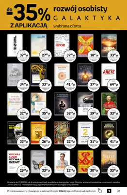 Empik - gazetka promocyjna Tom kultury: książki od środy 26.08 do wtorku 08.09 - strona 33