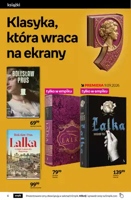 Empik - gazetka promocyjna Tom kultury: książki od środy 26.08 do wtorku 08.09 - strona 4