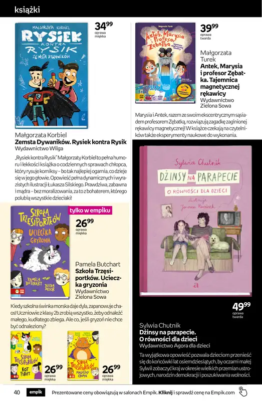 Empik - gazetka promocyjna Tom kultury: książki od środy 26.08 do wtorku 08.09 - strona 40