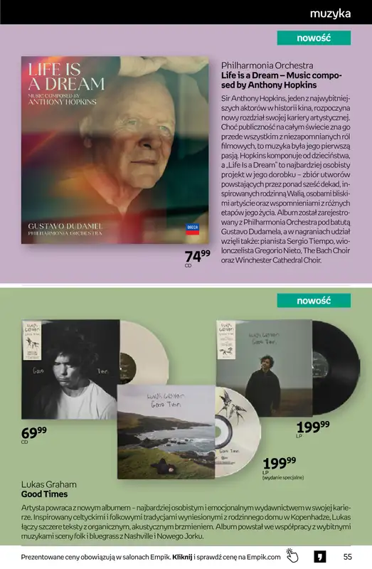 Empik - gazetka promocyjna Tom kultury: muzyka od środy 26.08 do wtorku 08.09 - strona 6