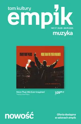 Empik - gazetka promocyjna Tom kultury: muzyka od środy 26.08 do wtorku 08.09