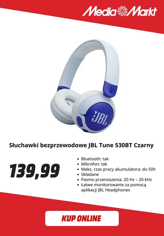 Media Markt - gazetka promocyjna Słuchawki bezprzewodowe w super cenach! od środy 26.08 do niedzieli 06.09 - strona 7