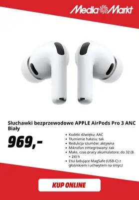 Media Markt - gazetka promocyjna Słuchawki bezprzewodowe w super cenach! od środy 26.08 do niedzieli 06.09 - strona 11