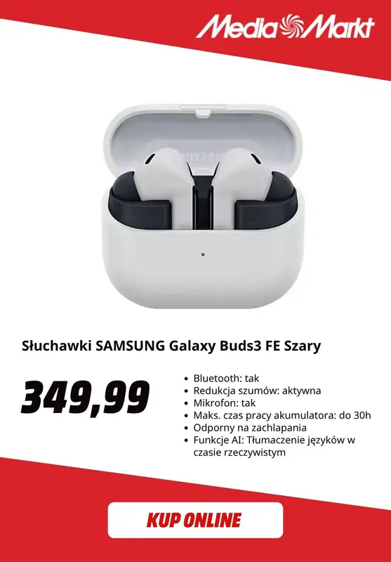 Media Markt - gazetka promocyjna Słuchawki bezprzewodowe w super cenach! od środy 26.08 do niedzieli 06.09 - strona 9