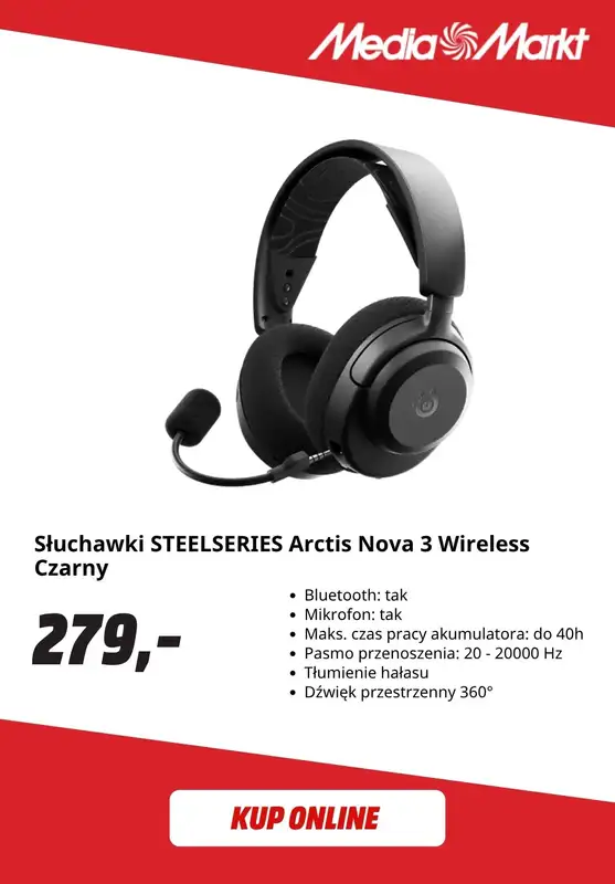 Media Markt - gazetka promocyjna Słuchawki bezprzewodowe w super cenach! od środy 26.08 do niedzieli 06.09 - strona 3