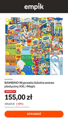 Empik - gazetka promocyjna Artykuły szkolne - promocja! od środy 26.08 do poniedziałku 31.08 - strona 8