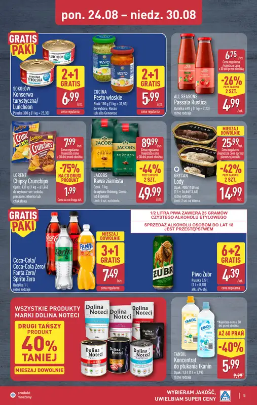 Aldi - gazetka promocyjna Weekend super cen w Aldi! od czwartku 27.08 do niedzieli 30.08 - strona 5