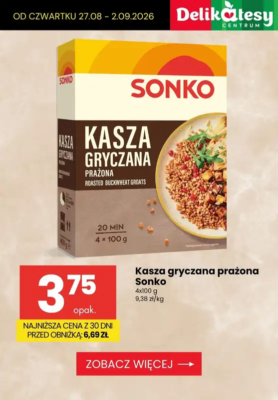 Delikatesy Centrum - gazetka promocyjna Produkty na OBIAD - sprawdź promocje! od czwartku 27.08 do środy 02.09 - strona 7