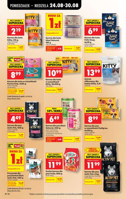Biedronka - gazetka promocyjna Od poniedziałku, Z ladą tradycyjną od poniedziałku 24.08 do niedzieli 30.08 - strona 96