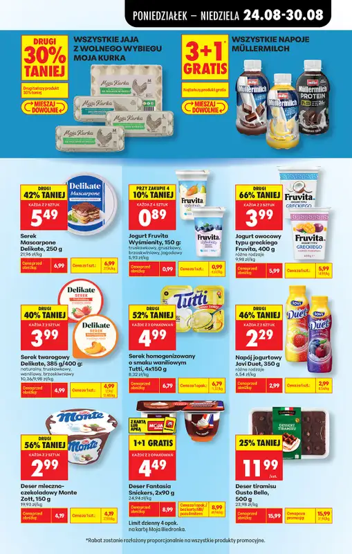 Biedronka - gazetka promocyjna Od poniedziałku, Z ladą tradycyjną od poniedziałku 24.08 do niedzieli 30.08 - strona 63