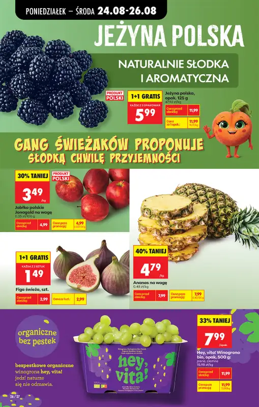 Biedronka - gazetka promocyjna Od poniedziałku, Z ladą tradycyjną od poniedziałku 24.08 do niedzieli 30.08 - strona 44