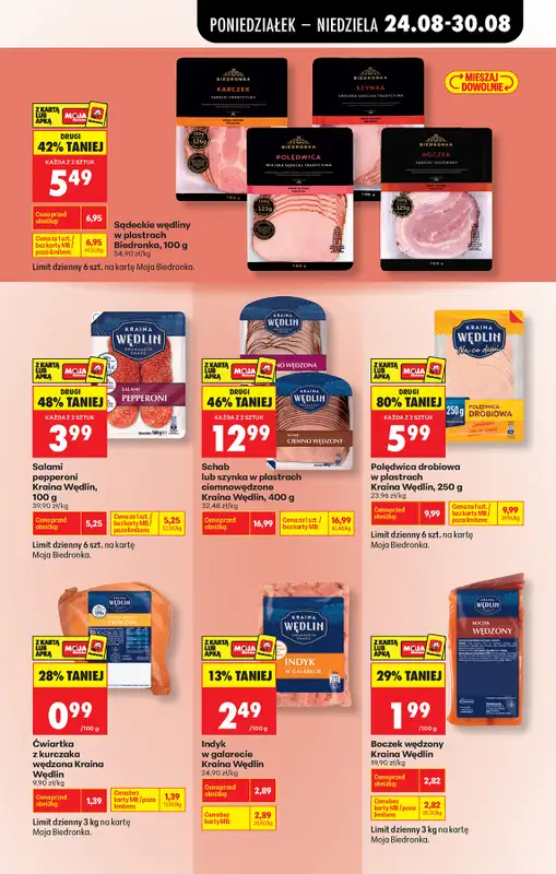 Biedronka - gazetka promocyjna Od poniedziałku, Z ladą tradycyjną od poniedziałku 24.08 do niedzieli 30.08 - strona 65
