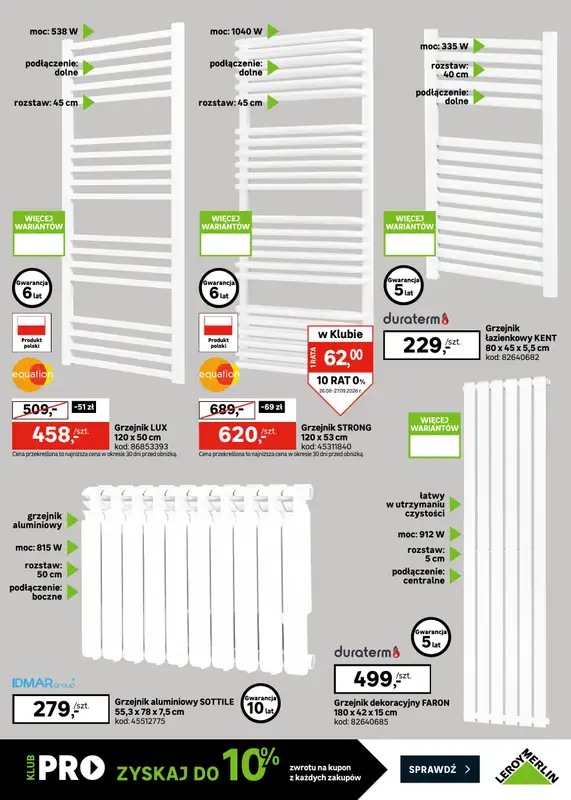 Leroy Merlin - gazetka promocyjna Katalog Hity dla fachowców od środy 26.08 do niedzieli 27.09 - strona 19
