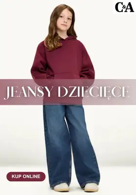 C&A - gazetka promocyjna JEANSY dziecięce od 69,99 PLN od czwartku 27.08 