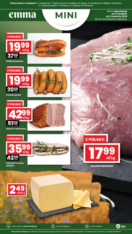 emma MARKET - gazetka promocyjna Oferta spożywcza Emma Mini od czwartku 27.08 do środy 02.09 - strona 2