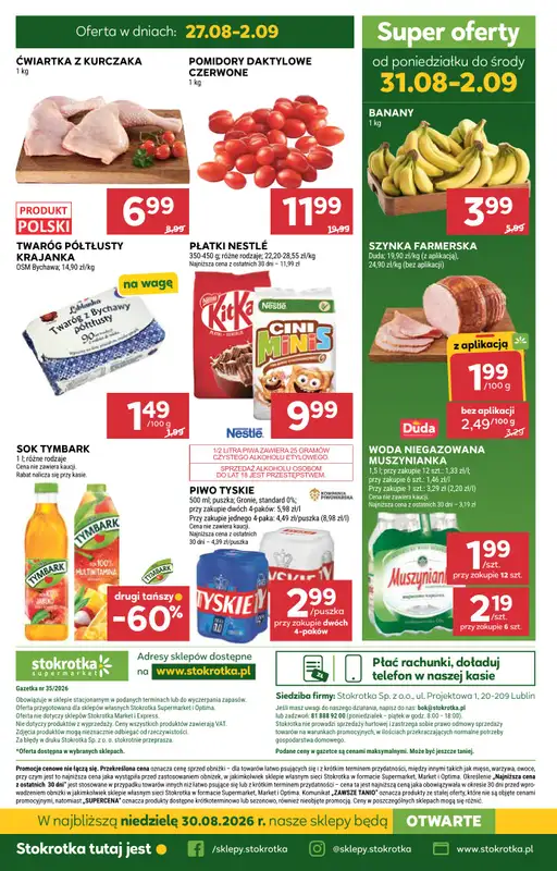 Stokrotka - gazetka promocyjna Gazetka Supermarket od czwartku 27.08 do środy 02.09 - strona 46