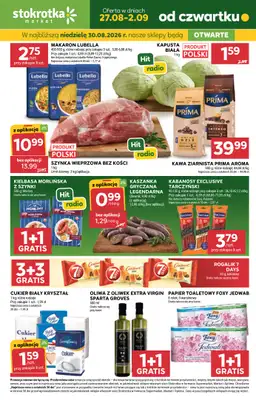 Stokrotka - gazetka promocyjna Gazetka Market od czwartku 27.08 do środy 02.09