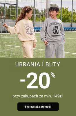 Smyk - gazetka promocyjna Ubrania i buty: -20% przy zakupach za min. 149 zł od środy 26.08 do poniedziałku 31.08