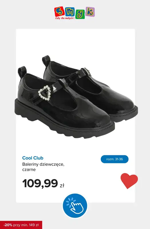 Smyk - gazetka promocyjna Ubrania i buty: -20% przy zakupach za min. 149 zł od środy 26.08 do poniedziałku 31.08 - strona 10