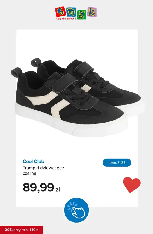 Smyk - gazetka promocyjna Ubrania i buty: -20% przy zakupach za min. 149 zł od środy 26.08 do poniedziałku 31.08 - strona 7