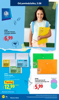 Lidl - gazetka promocyjna Kompletna Wyprawka W Megacenach od wtorku 14.07 do poniedziałku 31.08 - strona 62