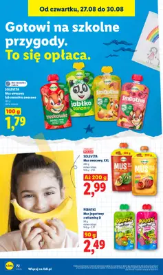 Lidl - gazetka promocyjna Kompletna Wyprawka W Megacenach od wtorku 14.07 do poniedziałku 31.08 - strona 76