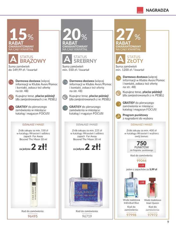 AVON - gazetka promocyjna Katalog Wrzesień 2026 od poniedziałku 31.08 do środy 30.09 - strona 9