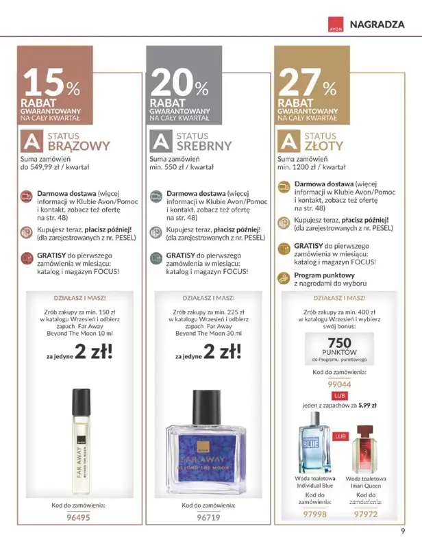 AVON - gazetka promocyjna Katalog Wrzesień 2026 od poniedziałku 31.08 do środy 30.09 - strona 9