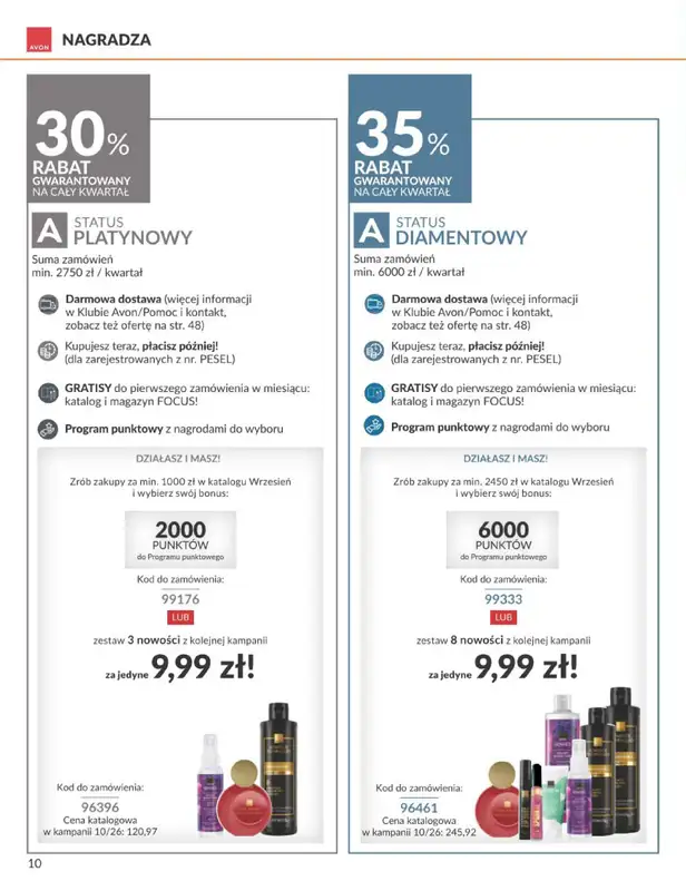 AVON - gazetka promocyjna Katalog Wrzesień 2026 od poniedziałku 31.08 do środy 30.09 - strona 10